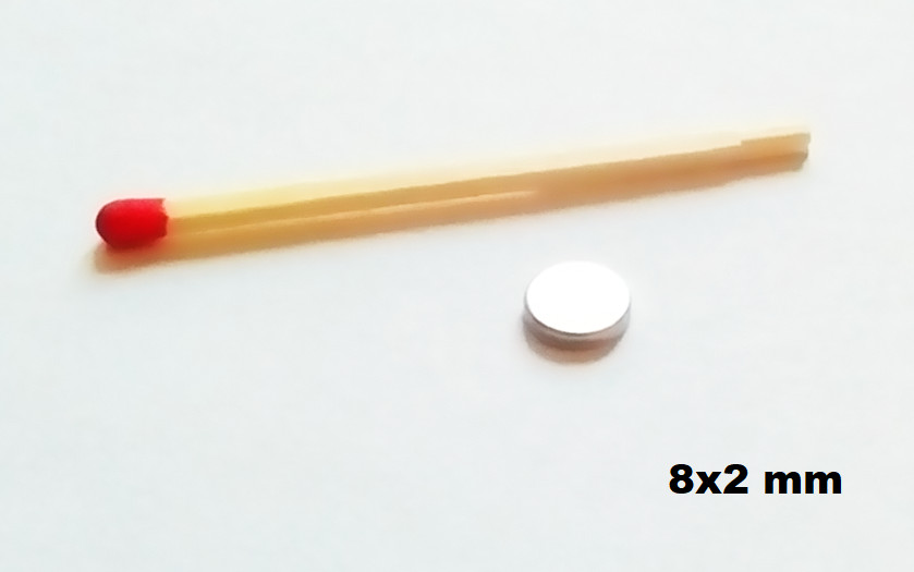 Aimant Neodyme puissant épaisseur 2mm : 2X2 3X2 4X2 5X2 6X2 8X2 10X2