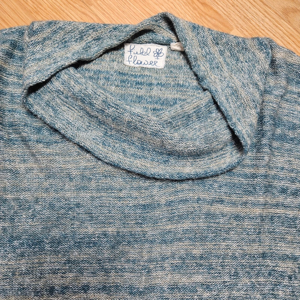 Anthropologie Field Flor Cuello Capucha Túnica Suéter Mujer Talla Mediana Espacio Teñido Foto 2 de 4