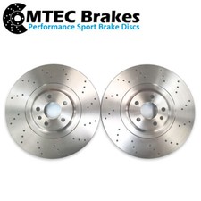 Audi A8 D4 2.0 3.0 4.0 4.2 6.3 10-18 Drilled Only Front Brake Discs 380mm