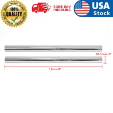 2pc 2" Inch 51mm T304 Stainless Steel Straight Exhaust Pipe Tube Piping Tubing