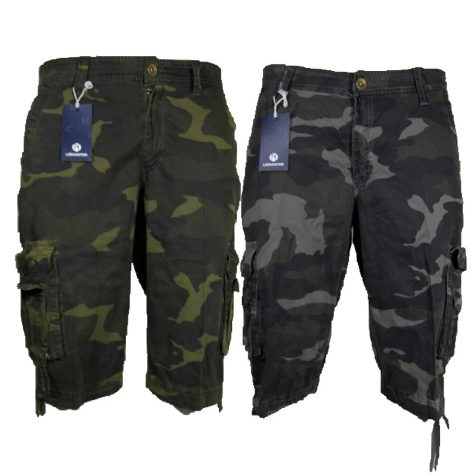 Men's Camo Shorts Cargo Lightweight Summer Multi Pocket Comfortable Short Pants