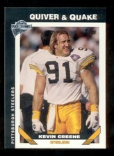 2005 Topps Fan Favorites KEVIN GREENE Pittsburgh Steelers Quiver & Quake Card