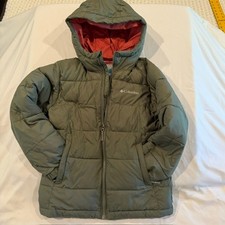 Columbia Girls Hooded Puffer Jacket Size S 8