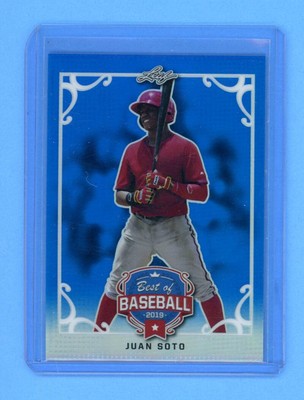 Juan Soto Nationals Mets 22/35 2019 Leaf Best of Baseball Blue #BB-JS1 101609