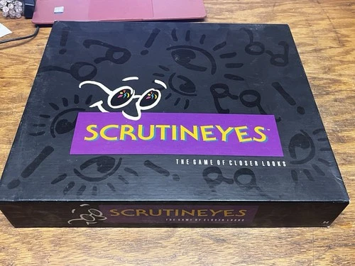 Vintage Scrutineyes Board Game of Closer Looks Mattel 1992 Hersch Complete!