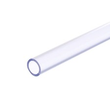 Clear PVC Rigid Pipe 12mm 1/2"  ID 16mm 5/8"  OD 14" High Impact, Clear Blue