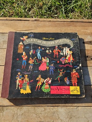 RCA Victor Gems From Gilbert And Sullivan Operettas - 5 78 rpm LPs Box Set