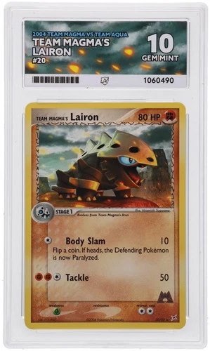 Team Magma's Lairon 20/95 Ace 10 Team Magma Vs Team Aqua Pokemon Card Game