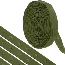 6 Yard Snap Button Tape for Sewing, Cotton Snap Button Trim Fastener Buckles Tap