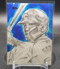 2025 Topps Update Seiya Suzuki Sketch Card Artist Auto 1/1