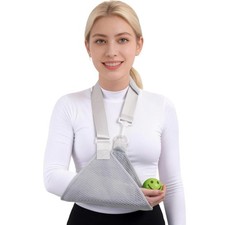 Breathable Mesh Shower Arm Sling, Shoulder Immobilizer, with Adjustable Shoul...