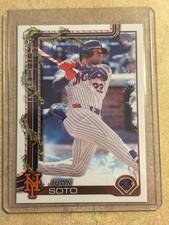 2025 Topps Holiday JUAN SOTO #H150 Candy Cane Bat Variation SP Mets