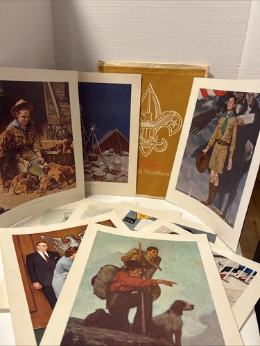 Scouting through the eyes of Norman Rockwell Series IV 10 Pictures 11x14 Prints