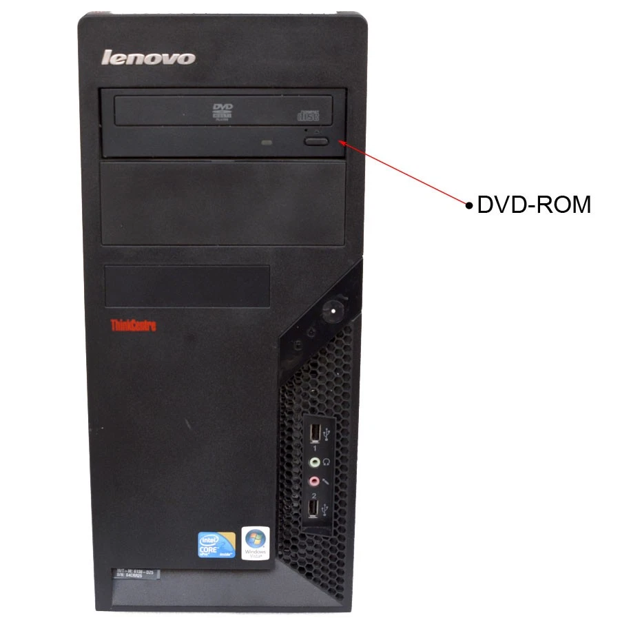 Lenovo Windows XP Computer Core2Duo 3GHz 4GB 160GB DVD-Rom Rs-232 Usb Lan M1291 - Image 2 of 4