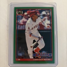 2026 Topps Series 1 Christian Moore 35th Anniversary 1991 Green RC /99