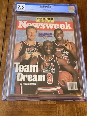 Michael Jordan Newsweek CGC 7.5 White (Iconic Dream Team)-Not