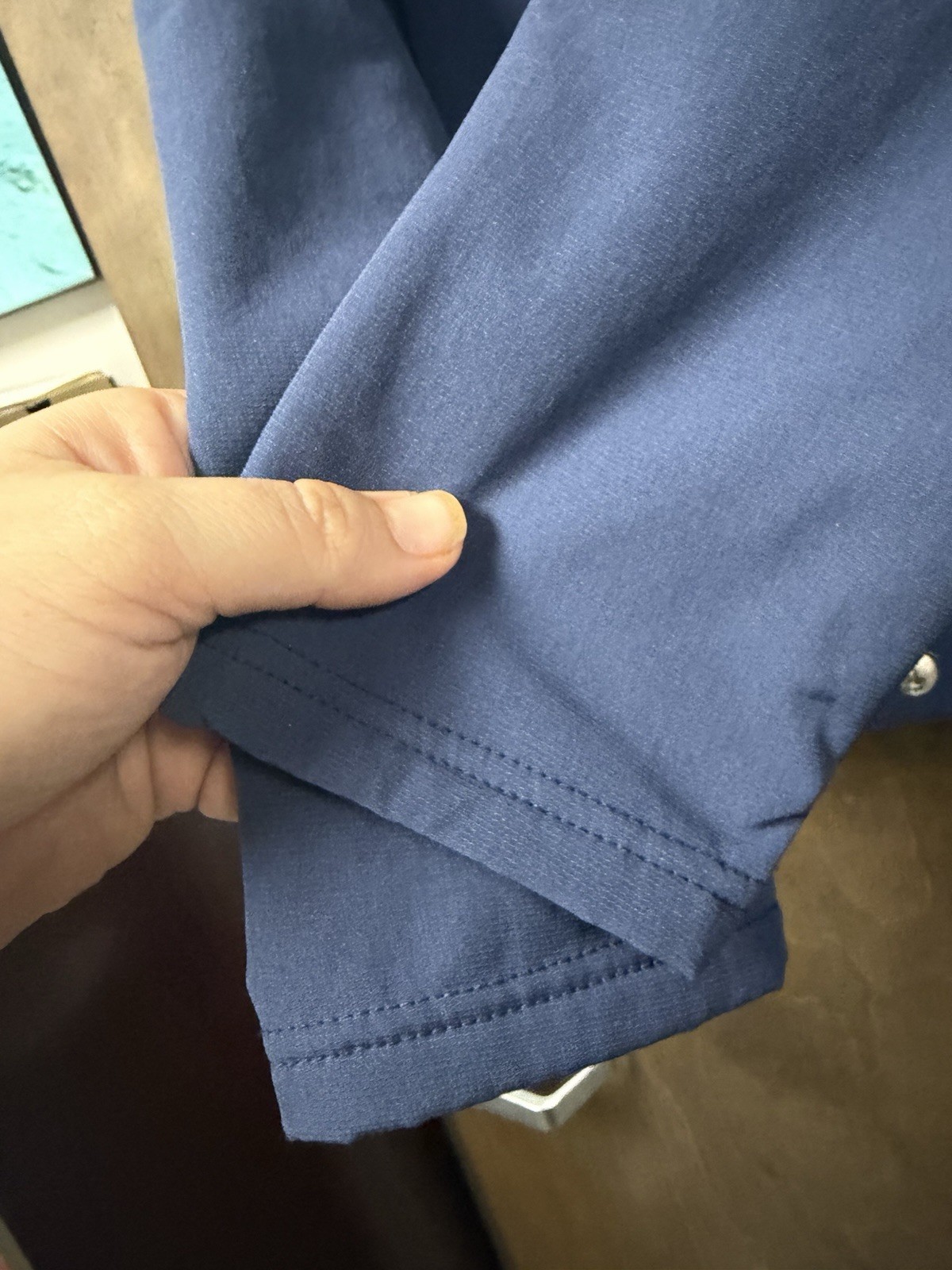 Peter Millar Crown Crafted Full Zip Button Blue J… - image 5