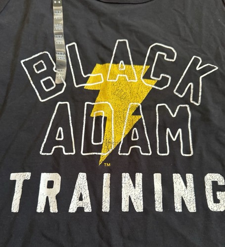 Under Armour Black Adam Project Rock Men's Tank 2XL Loose Fit Gym Training Black - Picture 2 of 11