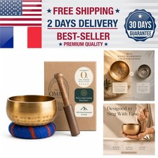 Handcrafted Tibetan Singing Bowl Set - 3.5" Meditation & Healing