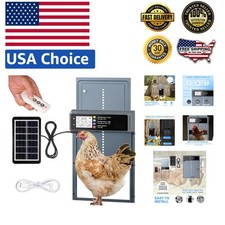 Smart Automatic Chicken Coop Door - Solar Powered with Light Sensor  Timer