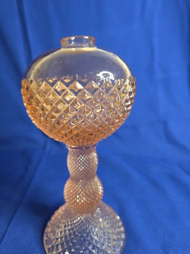 Westmoreland Pink Glass Diamond Point Kerosene Oil Lamp Base (base only) - Afbeelding 5 van 9