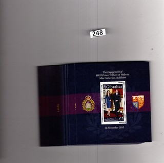 RR 100X GIBRALTAR 2010 MNH FAMOUS PEOPLE ROYAL PRINCE WILLIAM