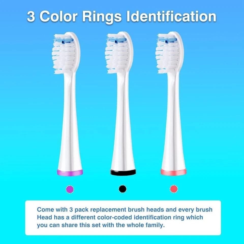 Cabezales de cepillo de repuesto para cepillo de dientes Waterpik Sonic-Fusion 2.0 hilo dental... Foto 4 de 4