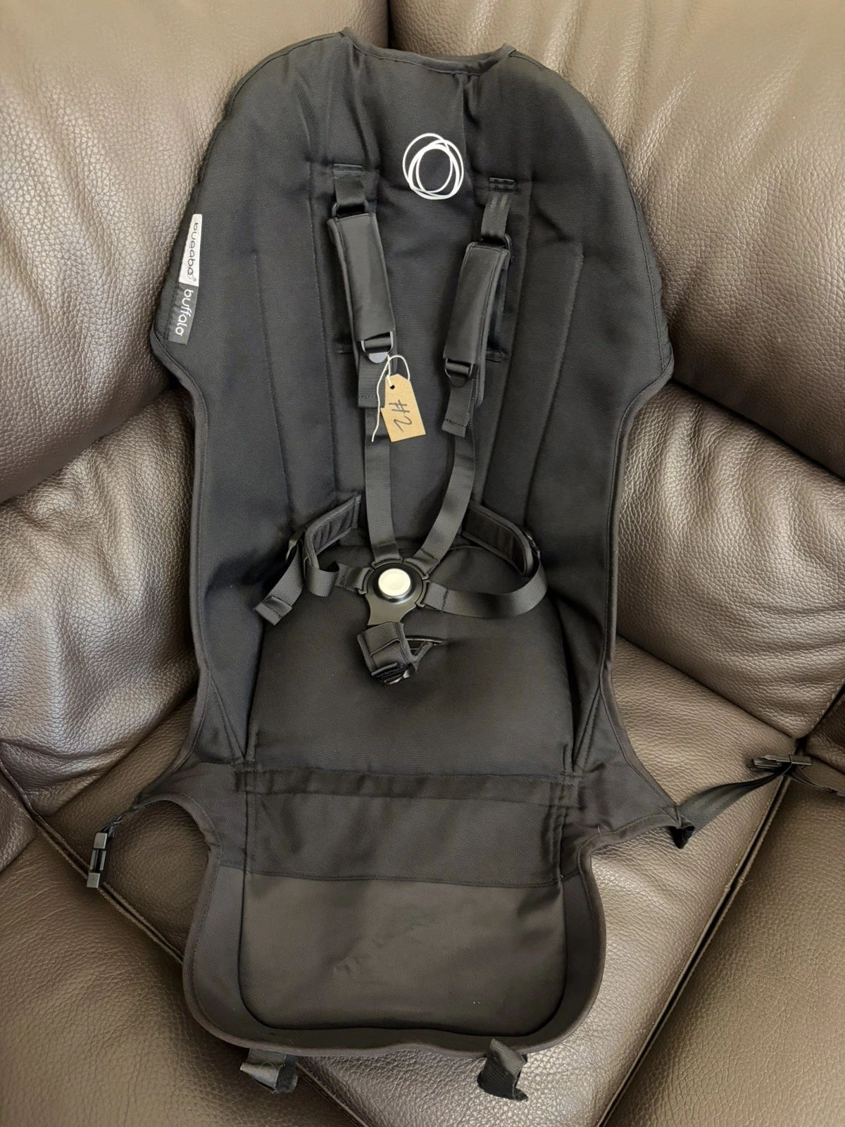 Bugaboo Buffalo Seat Fabric, Black. 5 Point Comfort Harness. #2