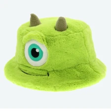 Tokyo Disney Resort Mike Wazowski Bucket Hat Monsters Inc Fluffy Cap Japan