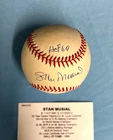 STAN MUSIAL Signed Insc HOF 69 National League Baseball Platinum 1/1 PSA DNA COA