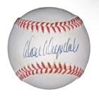 Don Drysdale Signed Baseball PSA COA White NL Los Angeles Dodgers HOF 1984