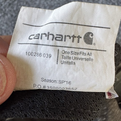Carhartt Cappello Berretto Uomo Beige SnapBack Regolabile Abbigliamento da Lavoro Adulto Uomo Tela - Foto 9 di 9