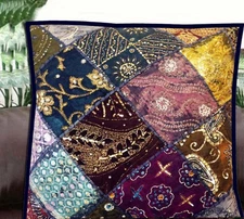 VINTAGE HOME DÉCOR ANNIVERSARY GIFT ACCENT THROW FLOOR CUSHION PILLOW COVER 24"