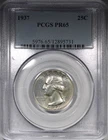 1937 Proof Washington Quarter PCGS PR65 Gem Quality Low Mintage