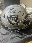 Brock Bowers Raiders Autographed Authentic SpeedFlex Football Helmet BAS