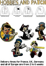 patch Pinocchio Jiminy Cricket toppa termoadesiva Grillo Parlante iron on Disney