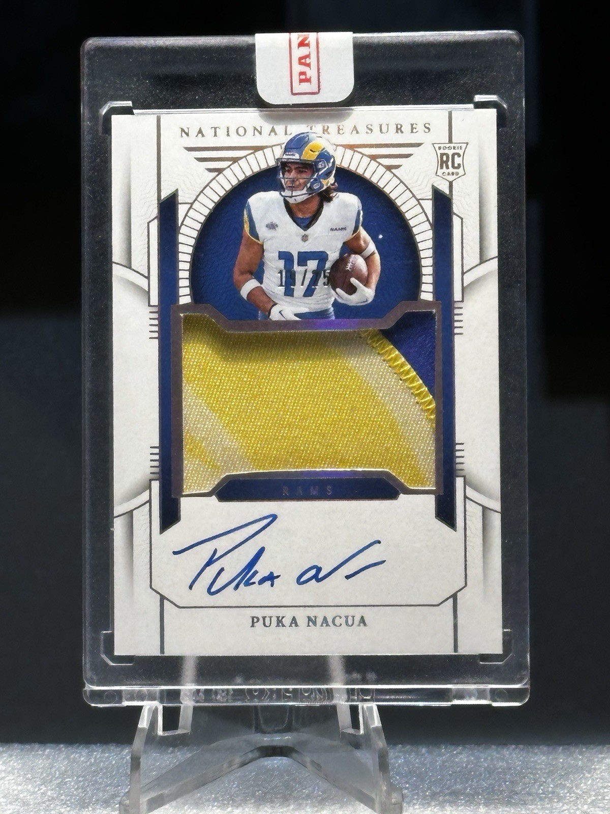 2023 National Treasures - #183 Puka Nacua Rookie Patch Autograph Holo Silver /25