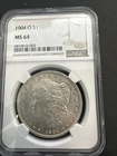 1904-O Morgan Silver Dollar NGC MS64 Brilliant Uncirculated New Orleans $1