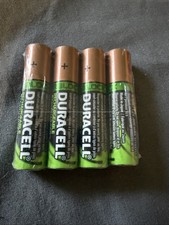 Duracell Rechargeable AA NiMH batteries 4 pack Made in JAPAN DuraLock StayCharge