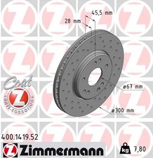 2x Bremsscheibe SPORT Z ZIMMERMANN 400.1419.52 für MERCEDES R129 190 W124 W201 2x Bremsscheibe SPORT Z ZIMMERMANN 400.1419.52 für MERCEDES R129 190 W124 W201