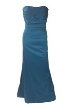 BCBGENERATION Aqua Green Strapless Satin Fish Tail Ball Gown US 0 UK 4 NWT