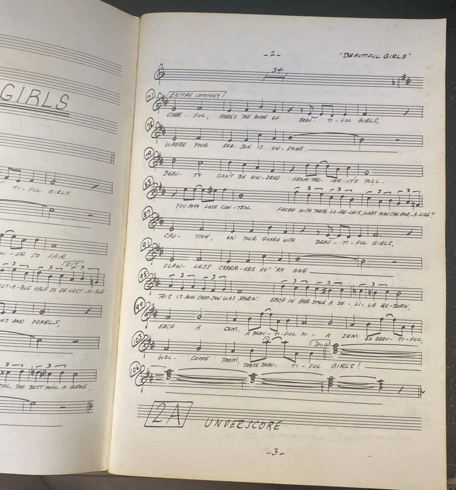 Sondheim Follies Vocal Score Book RARE - Image 4 of 4