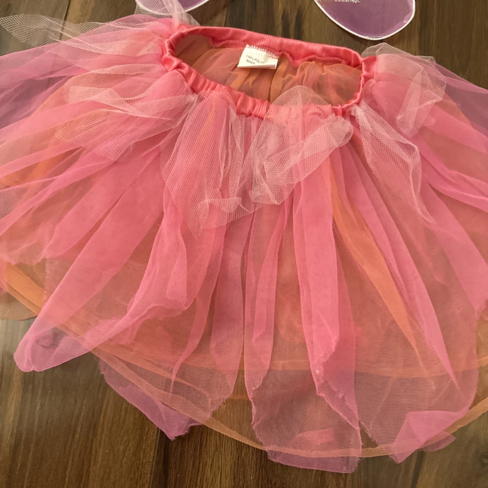 Детская сказочная балетная пачка с крыльями розовые/оранжевые/желтые эластичные были балетной - Изображение 3 из 4