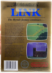 Legend of Zelda Set The Adventures of Link Nintendo NES New Sealed WATA Graded