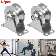 Groove Wheel Pulley Stainless Pulley Block Single Pulley Block U Type Lifting UK