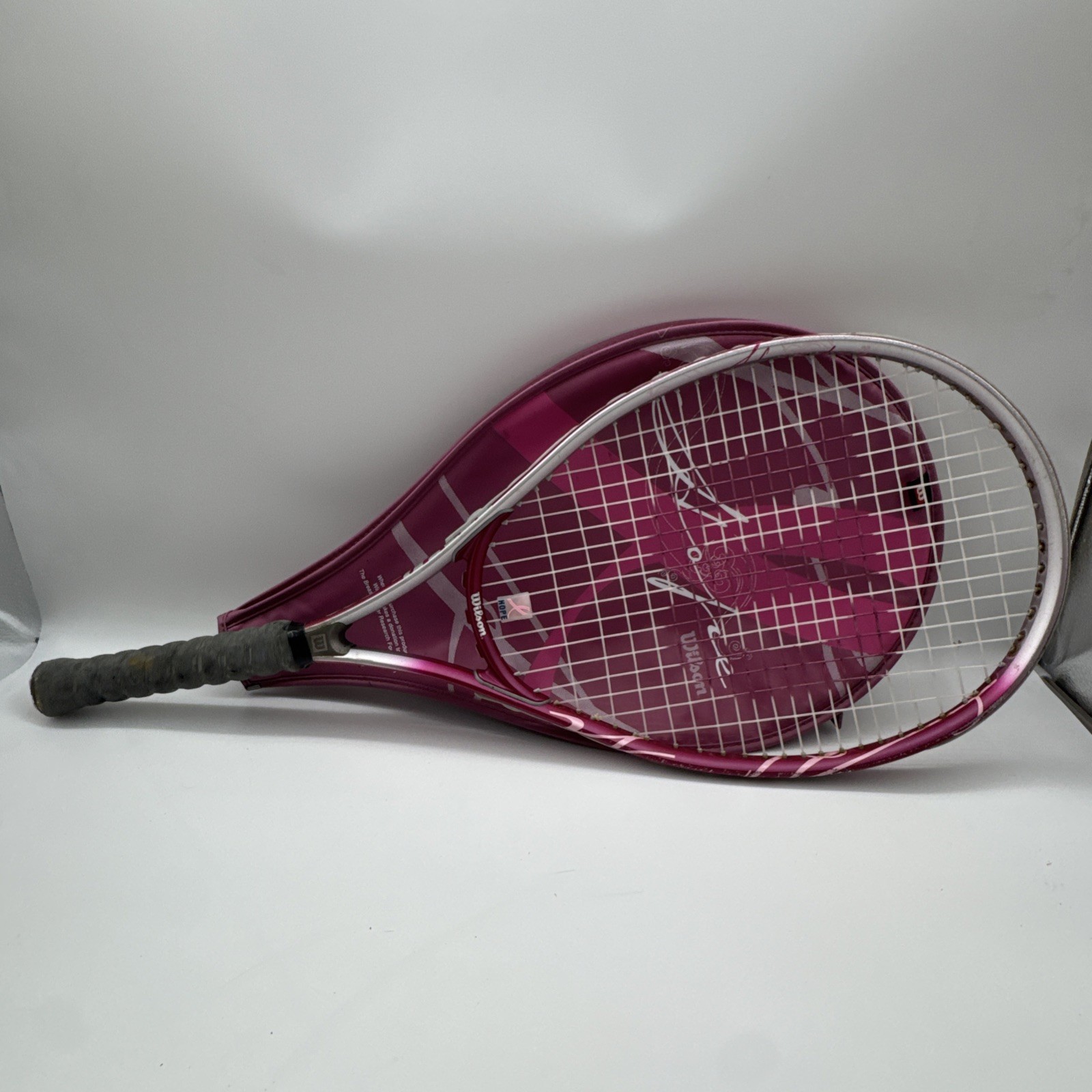 Wilson Hope Nano Carbon Tennis Racquet Pink Breast Cancer L2