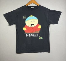 Vintage 90s 1997 South Park Comedy Central Eric Cartman !#&%?@!! Sz L Funny Tee