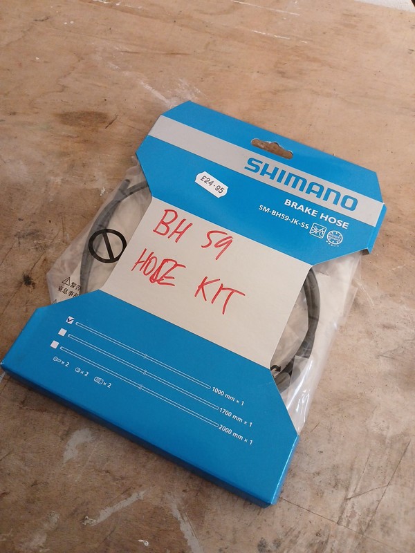 Shimano SM-BH59 MTB Disc Brake Straight Connect Cuttable Hose Kit - Front 1000