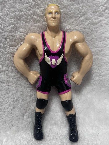 VTG 1997 Owen Hart Bend Ems JusToys Series 7 WWF W...