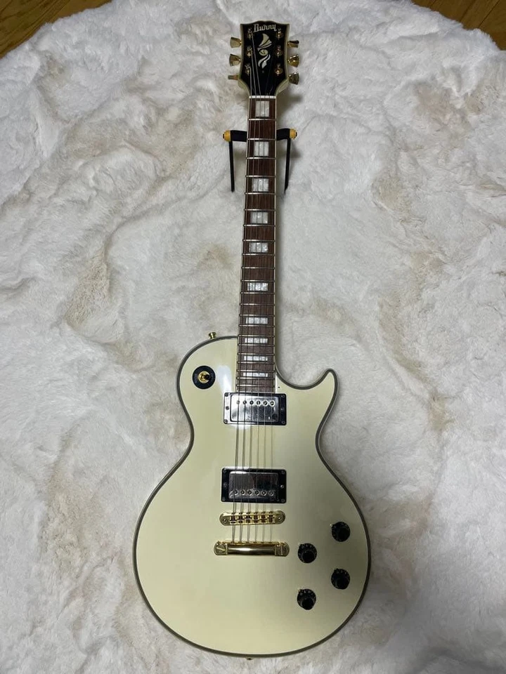 Burny Les Paul Custom White Electric Guitar From JAPAN - Image 4 of 4